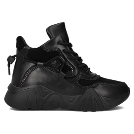 Filippo DBT6367/24 Stivali platform in pelle Bk, neri nero