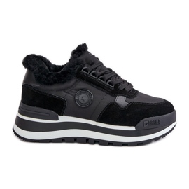 Sneakers isolate da donna sulla piattaforma Big Star OO274A216 Nero