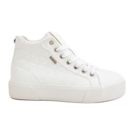 Sneakers isolanti da donna con cuciture Big Star OO274A479 Bianco