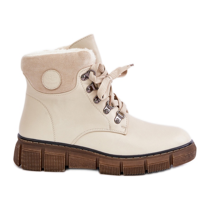 Stivali isolanti da donna con cerniera Mevanisa beige
