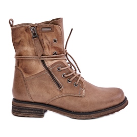 Stivali Worker da donna Perfecto Beige Scuro