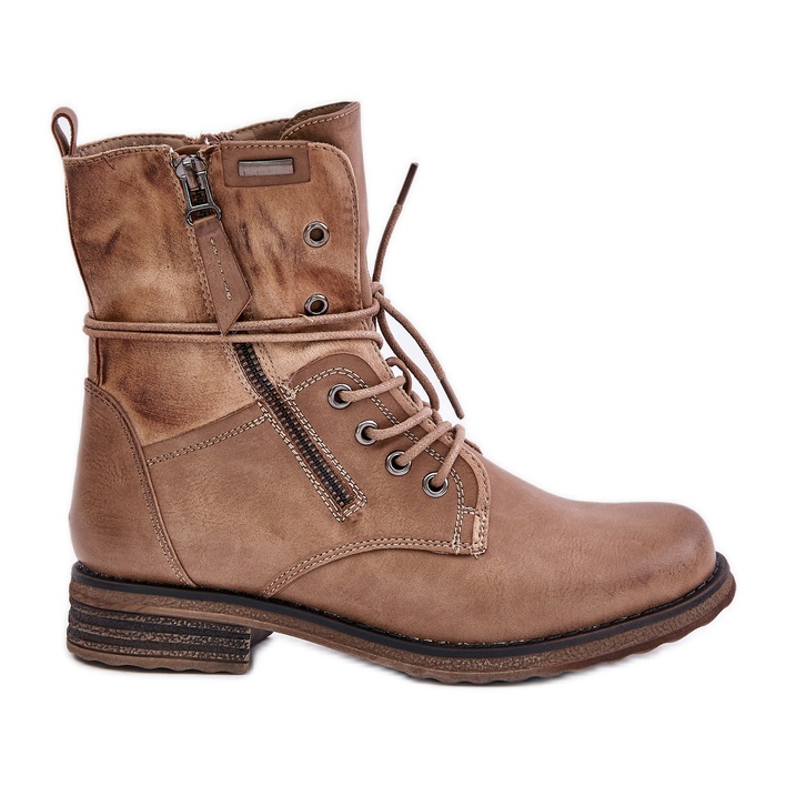 Stivali Worker da donna Perfecto Beige Scuro