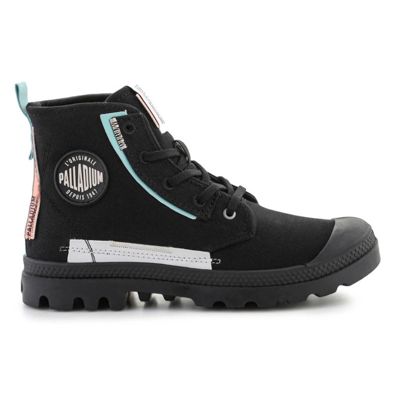 Palladium Pampa Underlayer 99183-008-M Scarpe nere nero