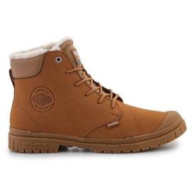 Scarpe impermeabili in pelle con polsino Palladium sp20 Wl 79067-257-M Mogano marrone