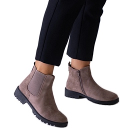 Stivaletti casual classici marroni realizzati in ecopelle Salara marrone