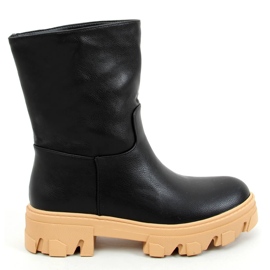 Stivali con tomaia dritta Seneh BLACK (cammello) nero