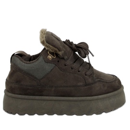 Sneaker con plateau isolante Skinner Green verde