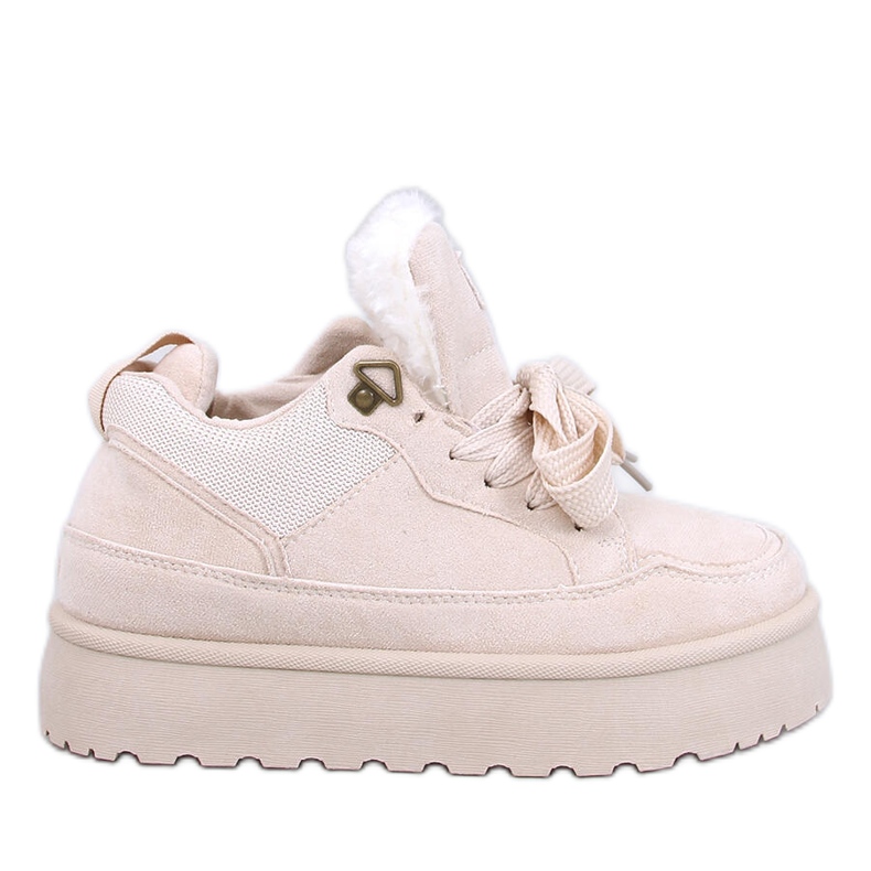 Sneaker con plateau isolante Skinner Beige