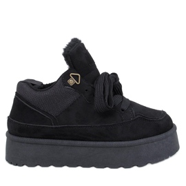 Skinner Sneaker con plateau isolante nera nero