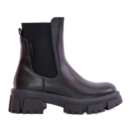 Stivaletti Chelsea slip-on isolati realizzati in ecopelle Big Star MM274071 Nero