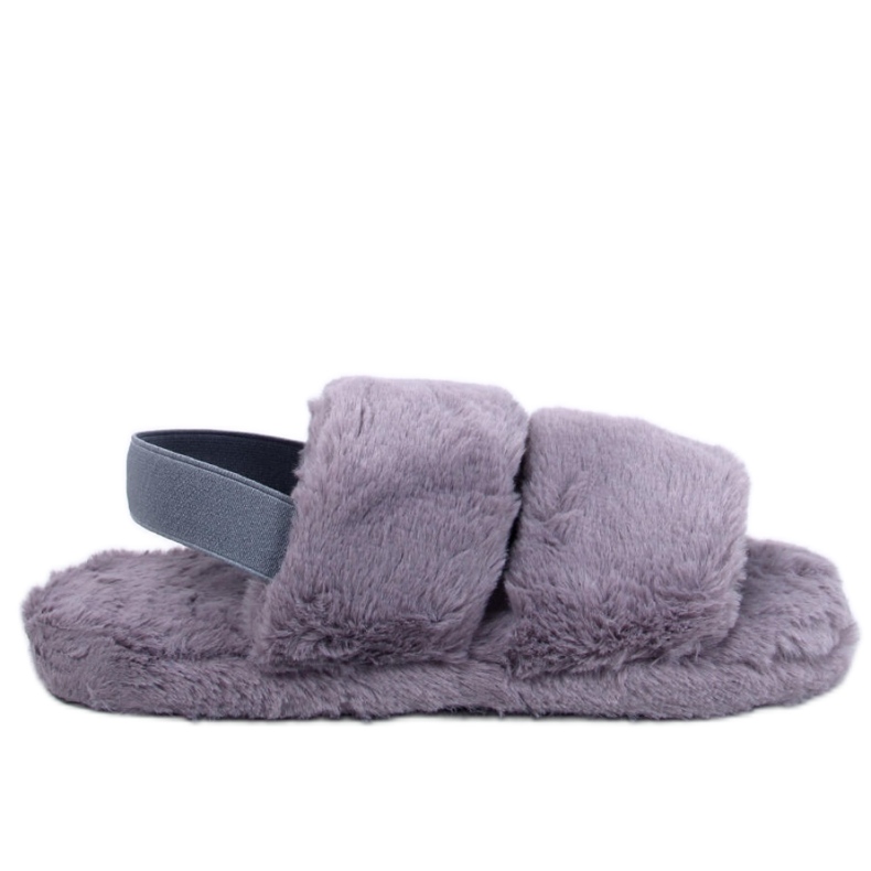 Ciabatte da donna Rhodes Grey con elastico grigio