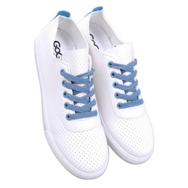 Sneakers traforate da donna Costier Azzurro - Inello bianca