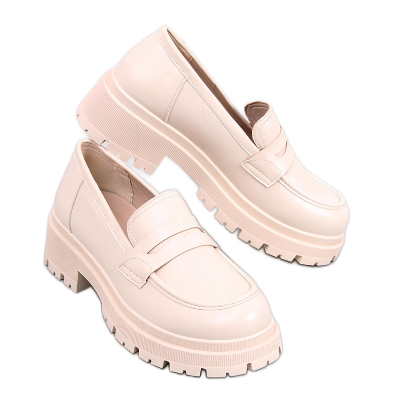 Mocassini con plateau Dench Beige - Inello