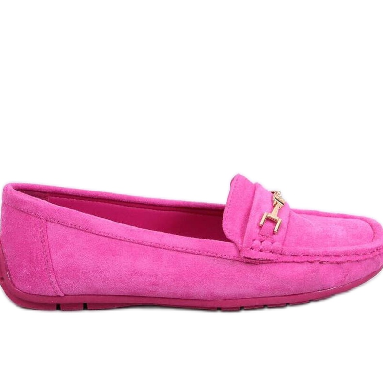 Mocassini da donna in camoscio Sourd Fuchsia rosa