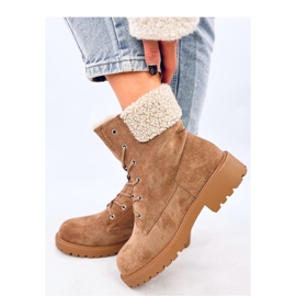 Stivaletti stringati Barkoi Camel - Inello marrone