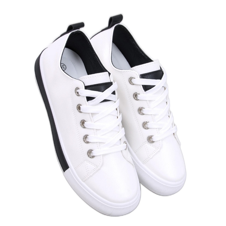 Sneakers da donna Rounds BIANCO/NERO bianca