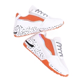 Scarpe sportive da donna Milano Orange - Inello bianca