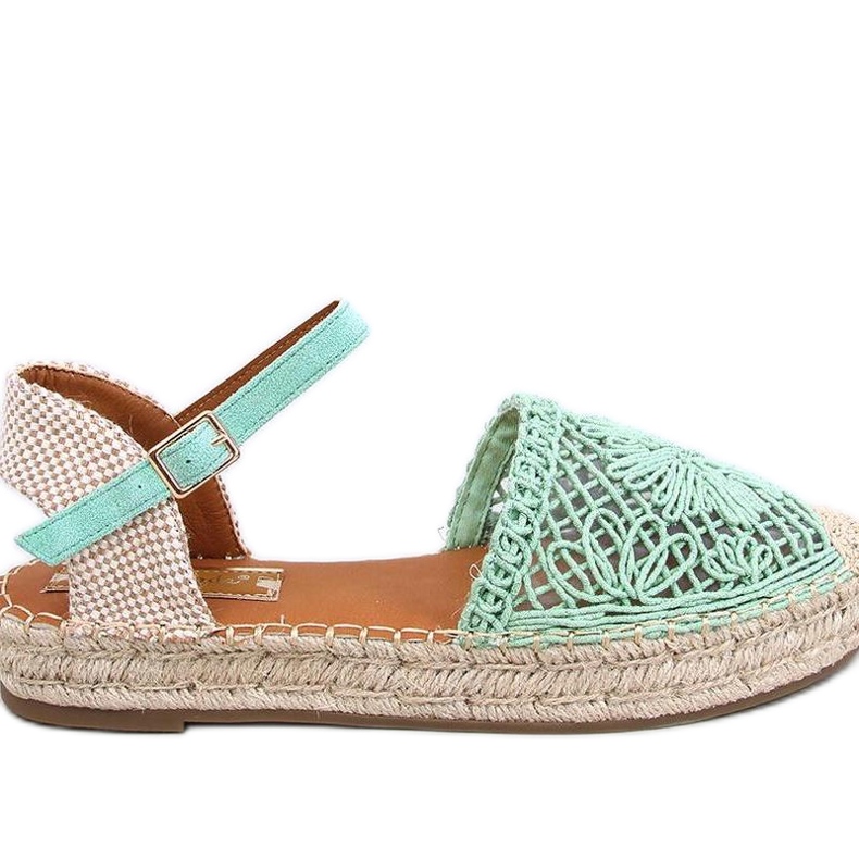 Sandali espadrillas traforati verdi verde