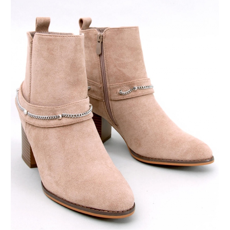 Stivaletti Athing Khaki in pelle scamosciata - Inello beige