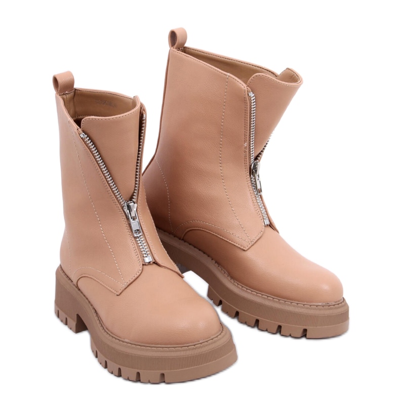 Stivali militari color cammello marrone