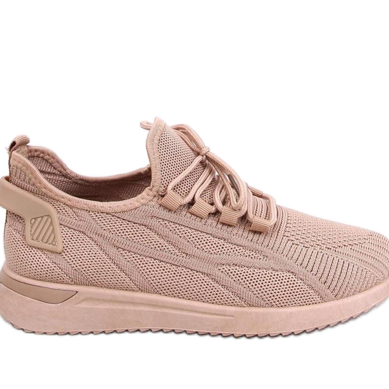 Scarpe sportive a calzino color kaki marrone