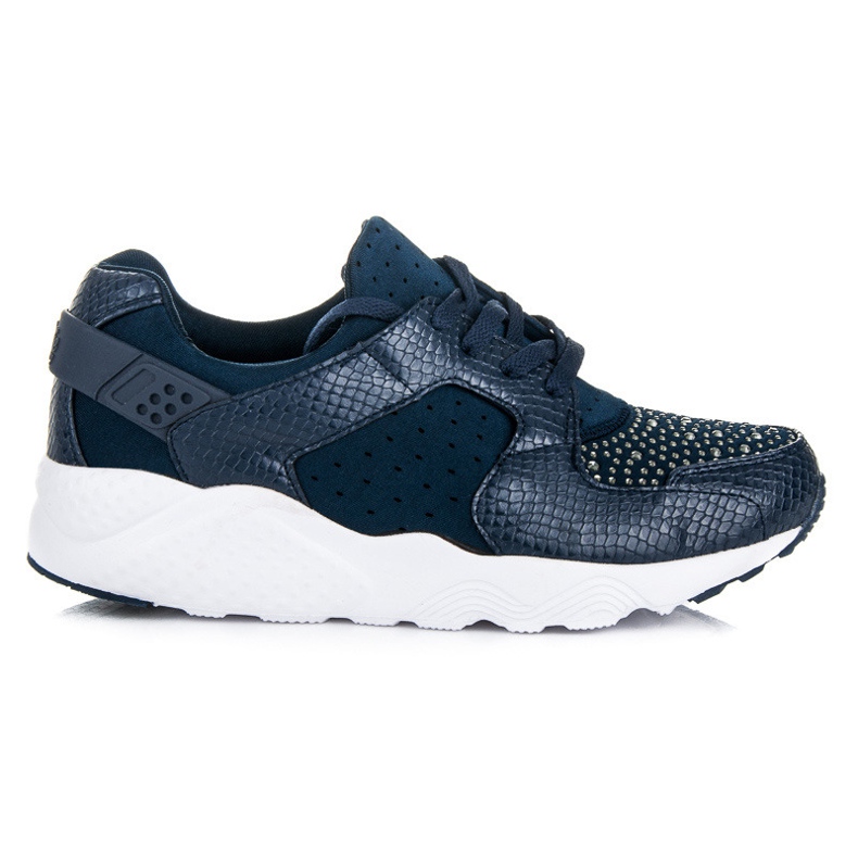 Kylie Scarpe sportive con cristalli blu navy