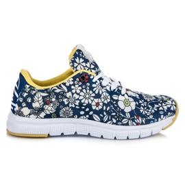 Kylie Scarpe sportive con fiori blu