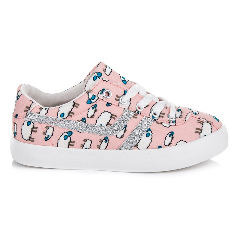 Kylie Scarpe da ginnastica in agnelli rosa