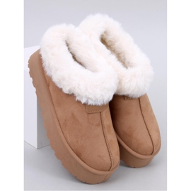 Doposci corti Yogi Camel con pelliccia - Inello marrone