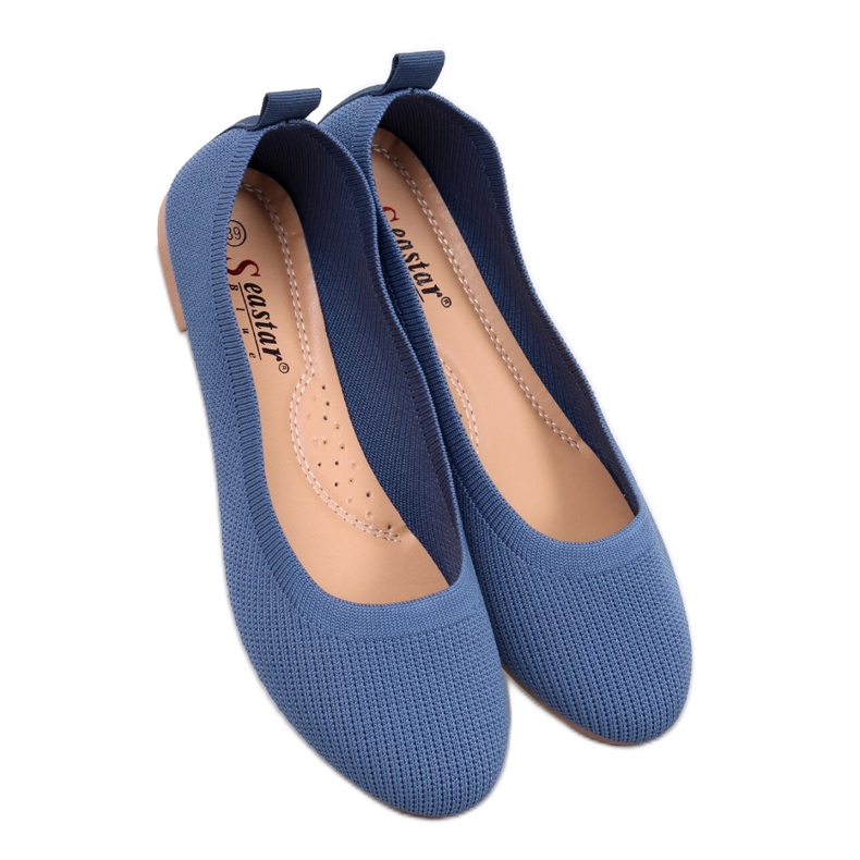 Ballerine con calzino blu