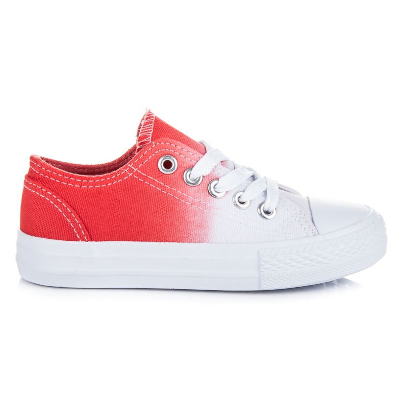 Kylie Scarpe da ginnastica Ombre per bambini rosso bianca