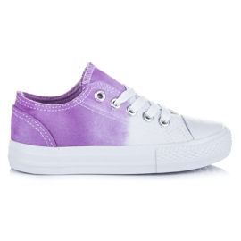 Kylie Scarpe da ginnastica Ombre per bambini bianco viola