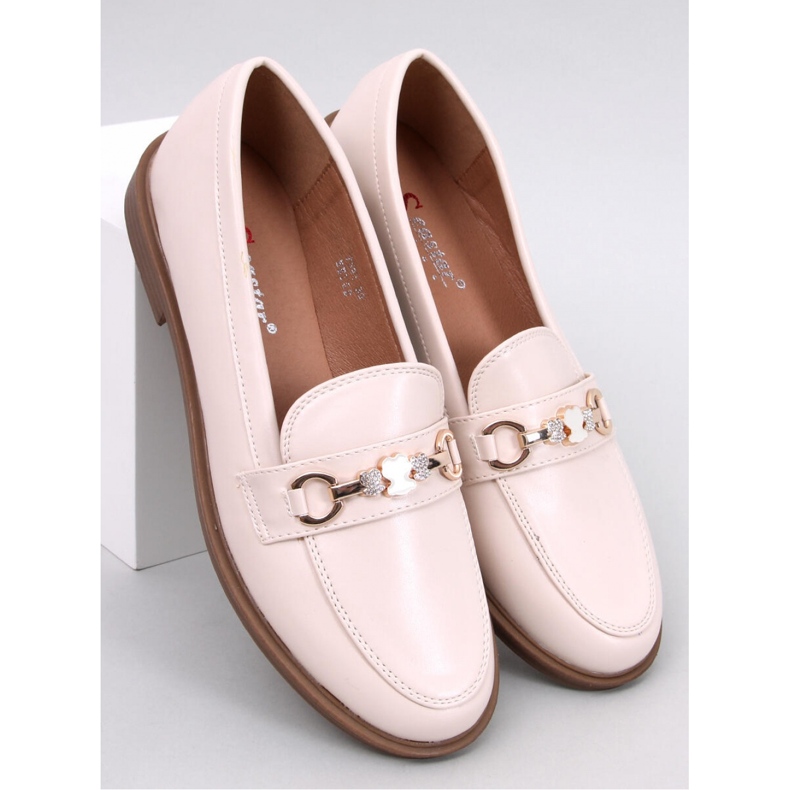 Seastar Mocassini da donna in pelle pieno fiore con orsetti beige