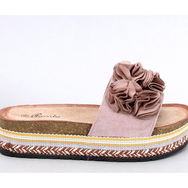 Sandalo Infradito con suola spessa e colorata Raven Beige - Inello