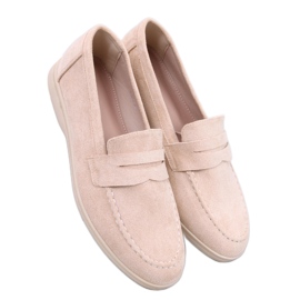Mocassini da donna beige