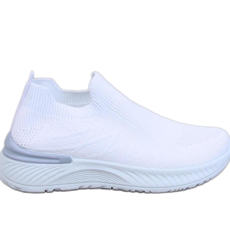 Scarpe sportive a calzino bianco bianca