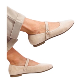 Ballerine stile Mary Jane Beige