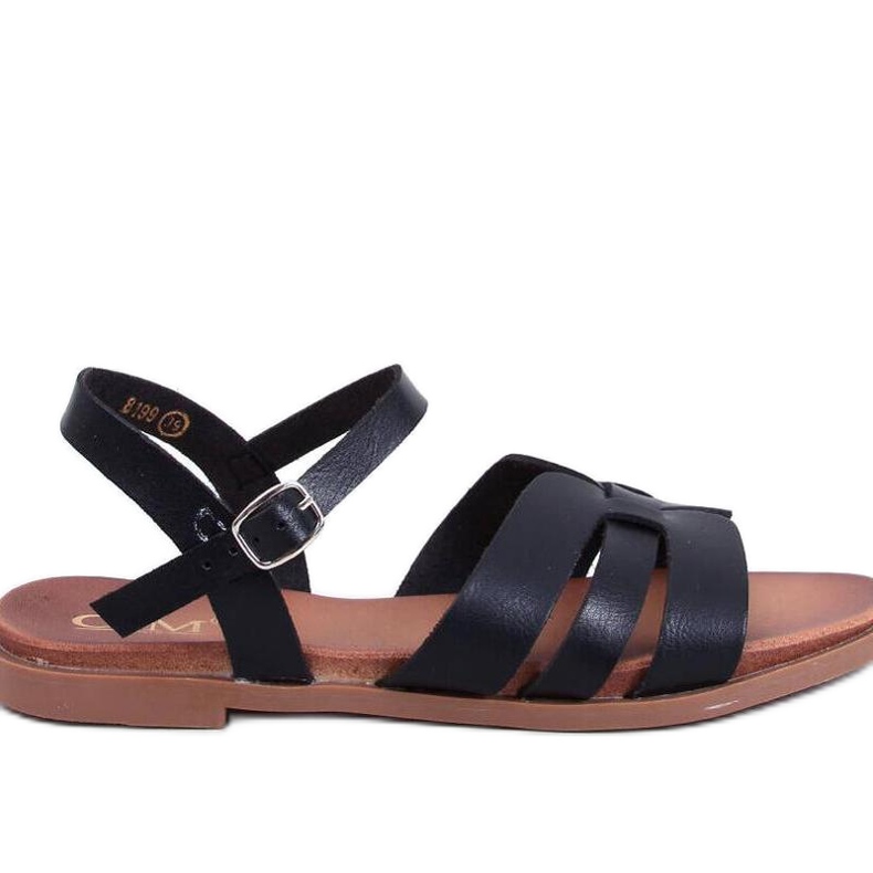Sandali bassi da donna neri nero
