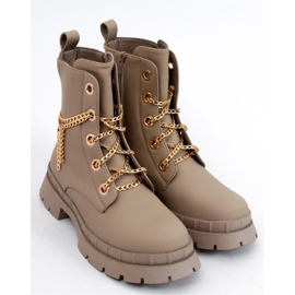 Stivaletti stringati Lohan Apricot - Inello beige