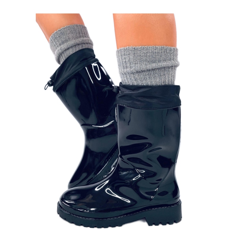 Galosce dipinte con polsino nero