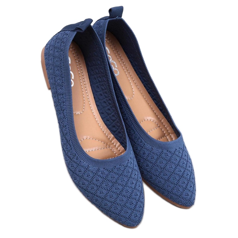 Ballerine calzino da donna blu