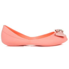 Vices Ballerine in gomma open toe arancia