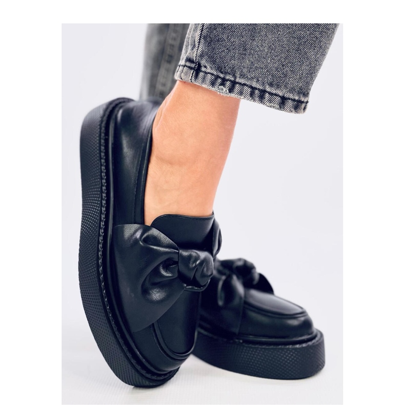 Mocassini con fiocco Stark Black - Inello nero
