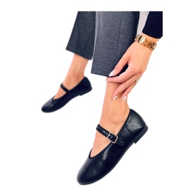 Ballerine con cinturino Nero
