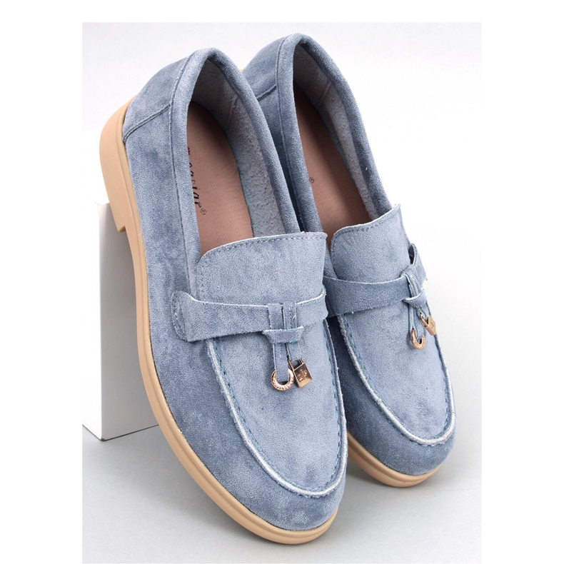 Mocassini in camoscio blu Ottavia - Inello