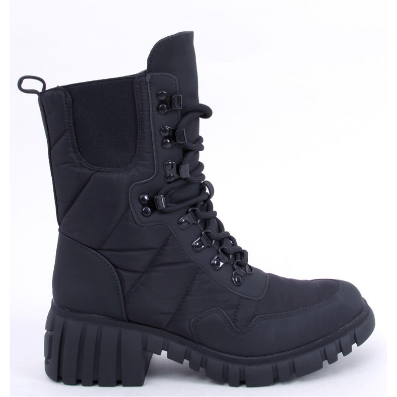 Stivaletto gioiello in nylon nero - Inello