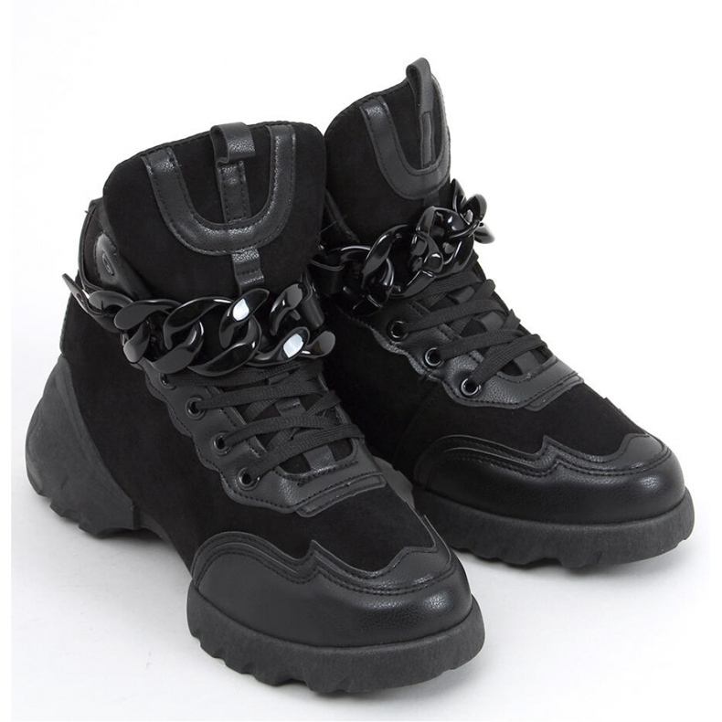 Scarpe sportive Peri nere con catena staccabile - Inello nero