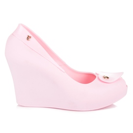Vices Meliski su Koturnie Open Toe rosa