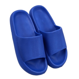 Ciabatte in gomma blu reale