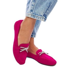 Mocassini Marsoin in camoscio fucsia - Inello rosa